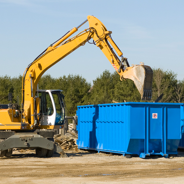 what size residential dumpster rentals are available in Oshtemo